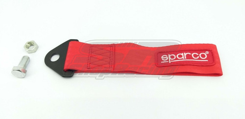 Cinta Para Reboque Tow Strap Vermelha Tunning Racing Corrida