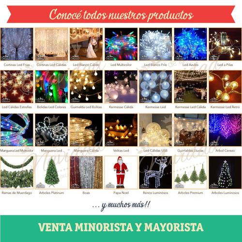 Imagen 6 de 10 de Red Navideña Luz Led Blanca Fria 150x150cm Deco Show Eventos