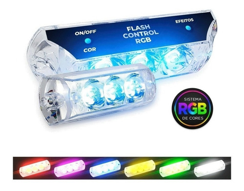 Imagem 3 de 6 de Kit Strobo 2 Faróis 9w Rgb Zendel Flash Control Completo