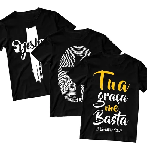 Camisa com dizeres evangélicos sales
