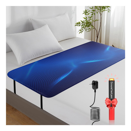 Cubre Colchón Voreek Grounding Mat Queen Negro
