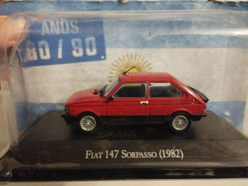 Fiat 147 Sorpasso Colección  Esc 1 43 10cm Ixo  Auto 1982