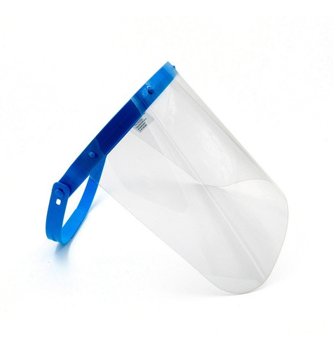 Careta Escudo Protector Facial Contra Virus Bacterias Color Azul