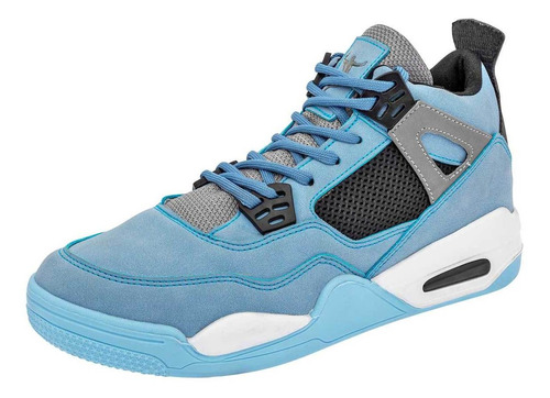 Tenis Hombre Zoomer 672 Azul Gris 112-961