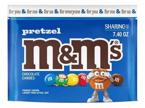M&m's Pretzel Chocolate Con Leche Confitado 209.8 Gr