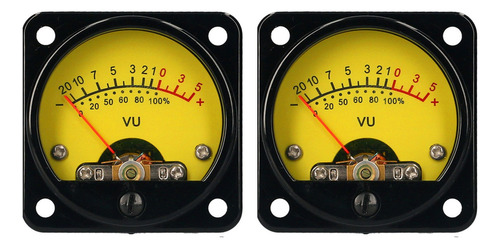 Vu Meter 2 Pcs Amplificador De Potencia Portátil Db Medidor