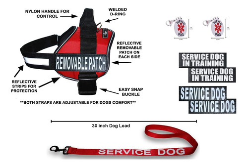 Chaleco De Entrenamiento Para Perros De Servicio Oficial Dog