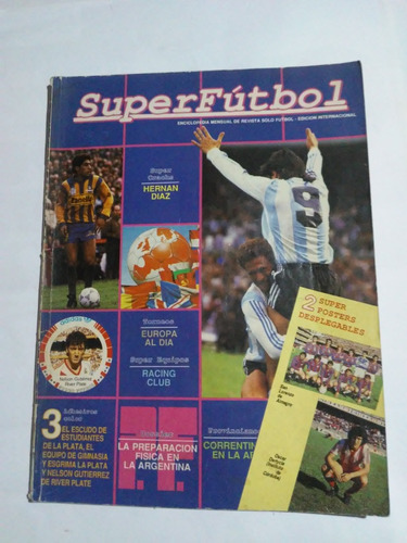 Revista Super Futbol Año 1 Nov/87nro.9 Con Posters Doble