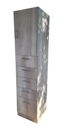 Comoda Multiuso, 1 Puerta, 5 Cajones, Mueble Organizador