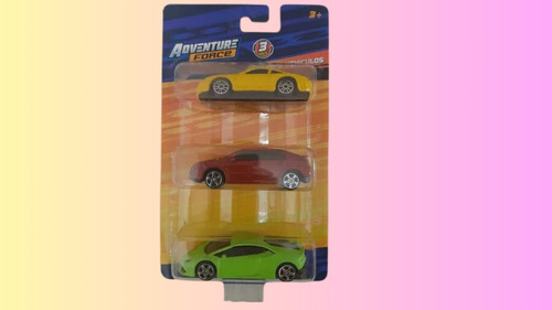 Adventure Force Set De 3 Vehiculos Amarillo, Rojo, Verde