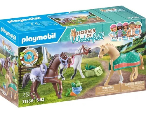 3 Caballos Con Sillas Playmobil - Mosca