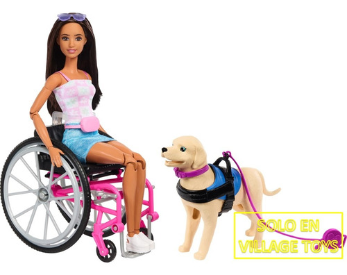 Barbie Made To Move Silla De Ruedas Con Mascota