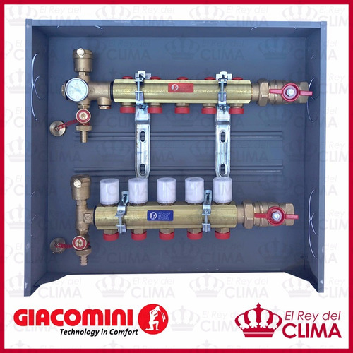 Imagen 3 de 7 de Colector De 5 Vías Giacomini P/piso Radiante, Super Completo