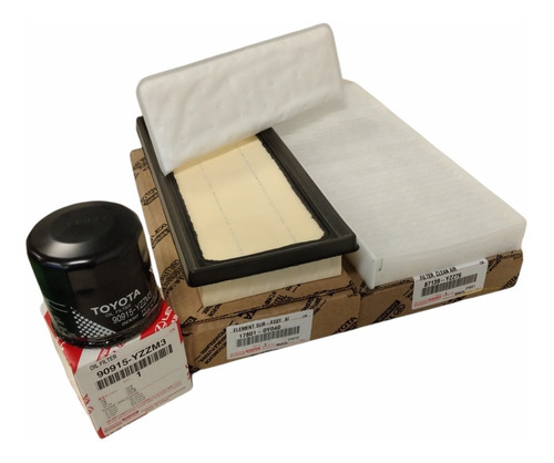 Imagen 1 de 10 de Kit Filtros Originales Toyota Etios 2016/21