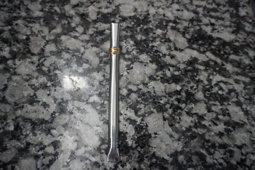 Mate De Acero Inoxidable Térmico Doble Capa+ Bombilla Chata Negro Messi