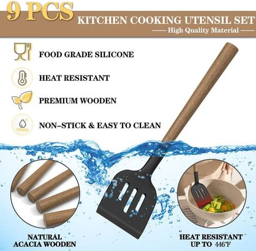 Juego De Utensilios De Cocina De Cocina De Silicona, Utiliza
