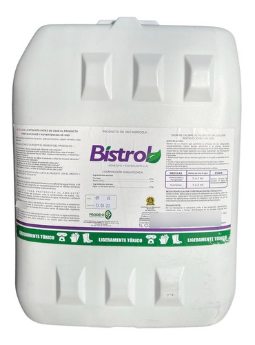 Bistrol, Adherente Organico Dispersante Agrícola 20 Lts