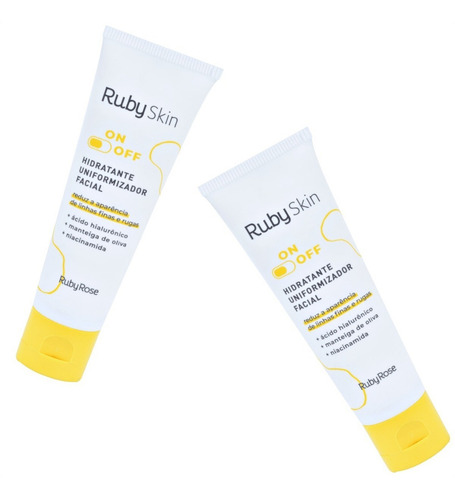 Creme Hidratante Facial On+off Ruby Rose Skin 50g Tipo de pele Normal