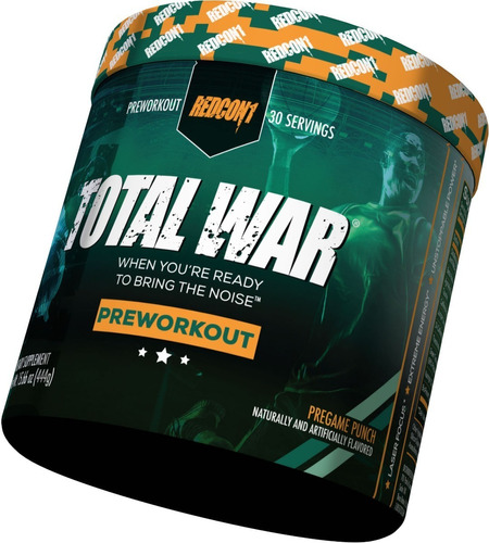 Total War Redcon1 Pre Workout 30 Servicios Lpv Pw2 Sabor Pregame Punch