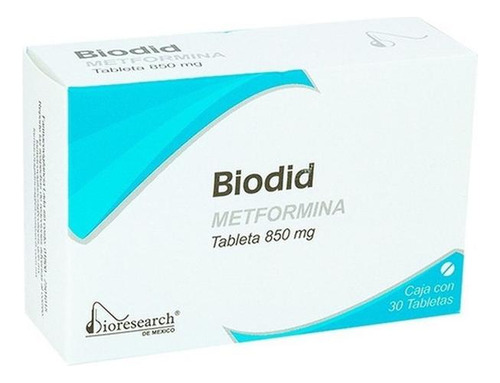 Biodid Tableta 850 Mg, 30 Tabletas