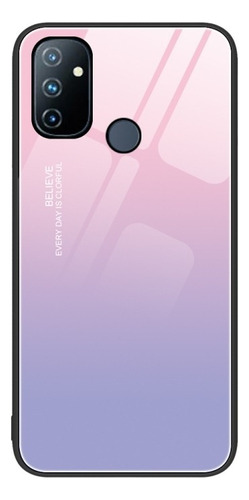 Estuche De Vidrio Pintado De Colores Para Oneplus Nord N100