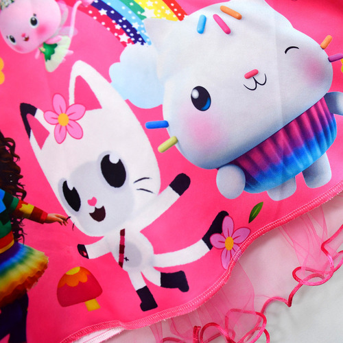 Vestido Dibujos Animados Para Niñas La Casa Muñecas De Gabby