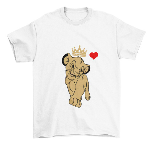 2 Playeras Pareja Duo Novios El Rey Leon Simba Nala Reyna