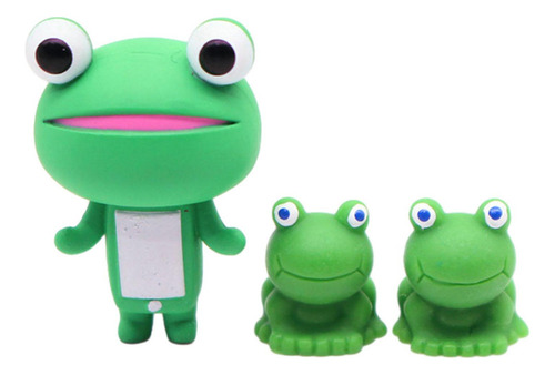 Xd 3 Piezas Mini Ranas Mini Estatua Diy Terrario Artesanías