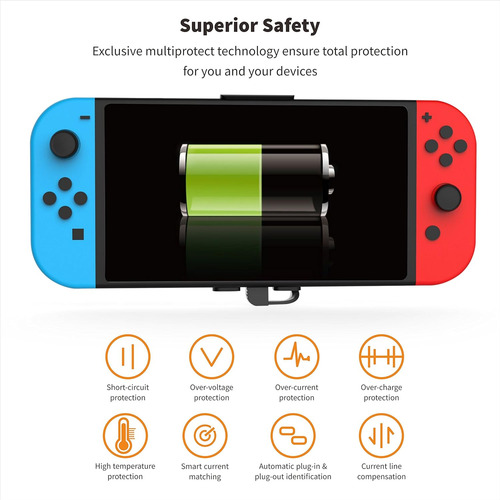 Portable Power Bank Compatible For Nintendo Switch, 10000mah
