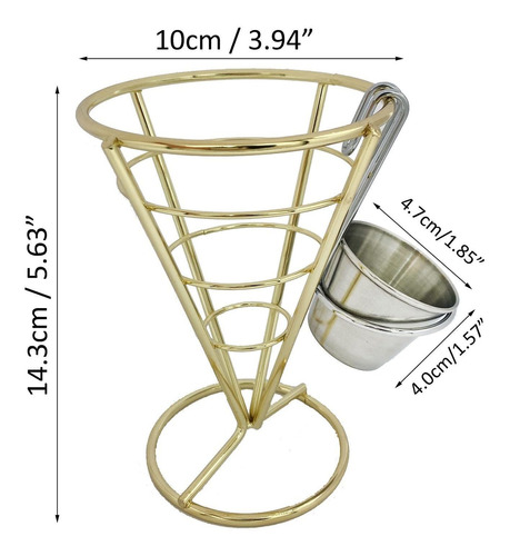 Miao Jin 2 Repuesto Soporte Para Papa Frita Salsa Metal