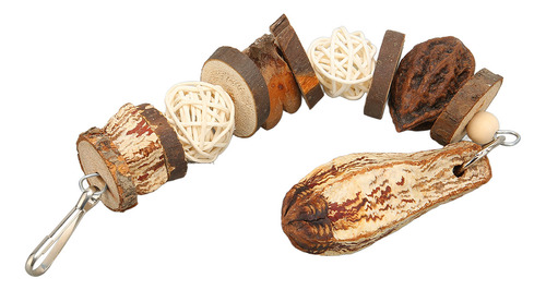 Juguete Para Pájaros, Bolas De Ratán De Madera Natural Para