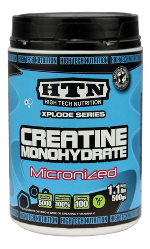 Creatina Monohidrato 500 Grs Htn Creatina Pura Con Vitamin C