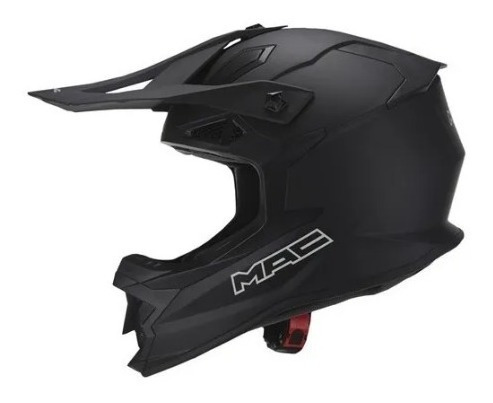 Casco Moto Cross Mx Mac Virtus Negro Mate Maldonado Motos