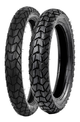 Par Pneus Para Nxr Bross D 90/90-19 C/ C + T 110/90-17 C/ C