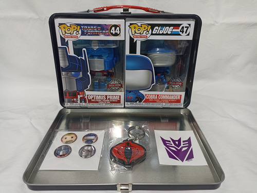 Funko Box Transformers Vs G.i. Joe Optimus Prime Com. Cobra