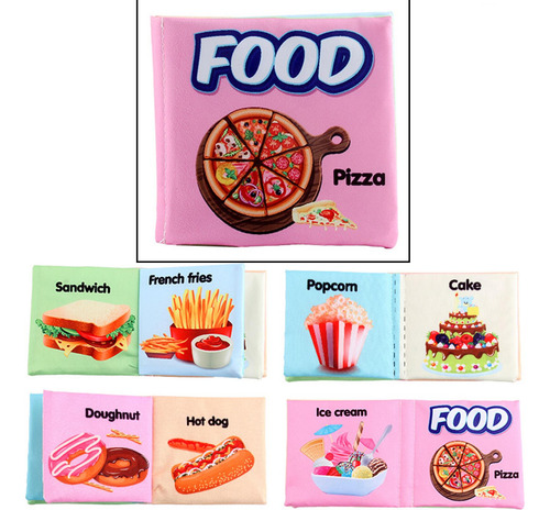 Libros De Tela Para Bebés Libro De Tela De Comida