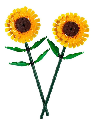 Kit De Construccion Lego Diseno De 2 Girasoles 191 Piezas