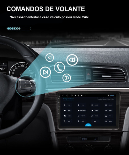 Kit Multimidia 9 Polegadas Android Gol Saveiro Voyage G6 Roadstar