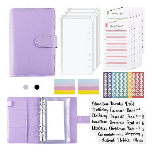 Budget Binder, Organizador De Dinero, Sobres En Efectivo Par