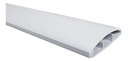 5 Canaletas Piso Cinza 75x17mm 2m Pvc Rígido Fita Hellermann