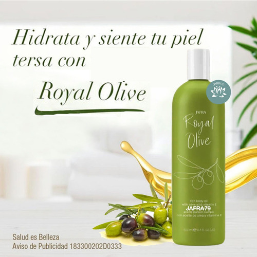 Aceite+crema Corporal Royal Olive Jafra Con Oliva+vitamina E