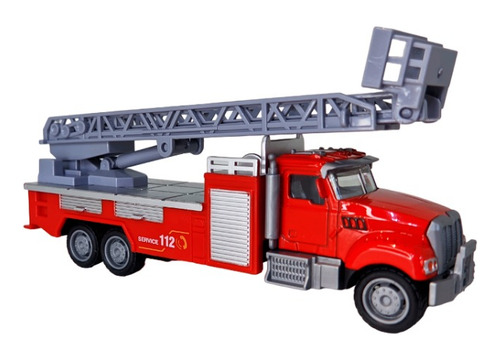 Camion Grua De Bomberos - Modelo Cast