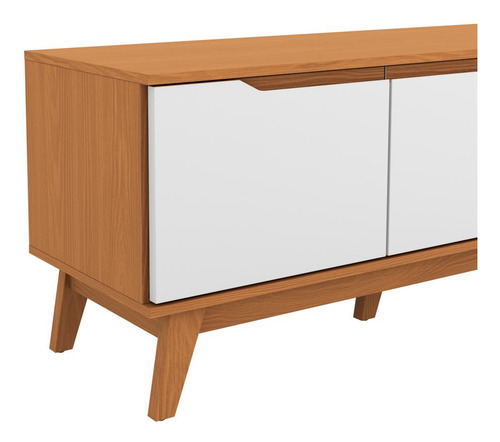 Rack Kappesberg 3 Portas Canela/branco 180cm