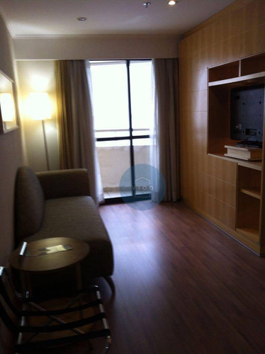 Imagem 3 de 11 de Flat Com 1 Dormitório À Venda, 33 M² Por R$ 400.000,00 - Moema - São Paulo/sp - Fl0004