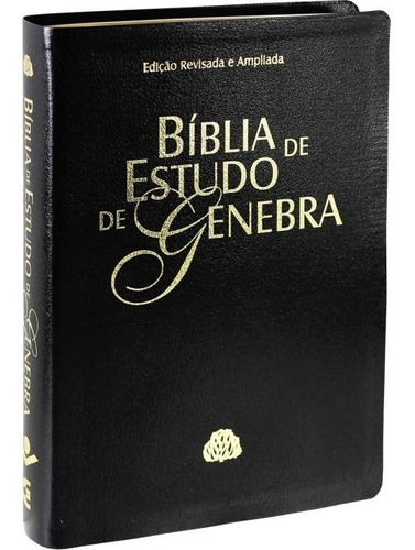 Bíblia De Estudo Genebra Grande Luxo Preta