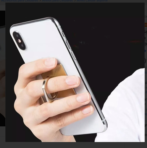 Anillo Soporte Dedo Escritorio Para Celular Tablet Antirrobo