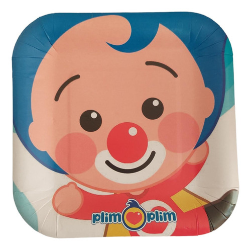 Platos Plim Plim × 6 Cotillón Cumpleaños Niños Nuevos