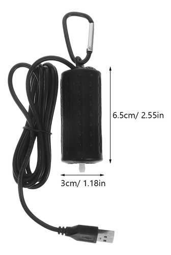 Aireador Silencioso Usb Pequeño Con Forma De Disco De Burbuj