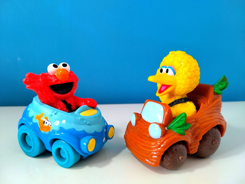Muñecos Elmo & Big Bird (sesamo Street Racer) Hasbro 2012 (Usado)