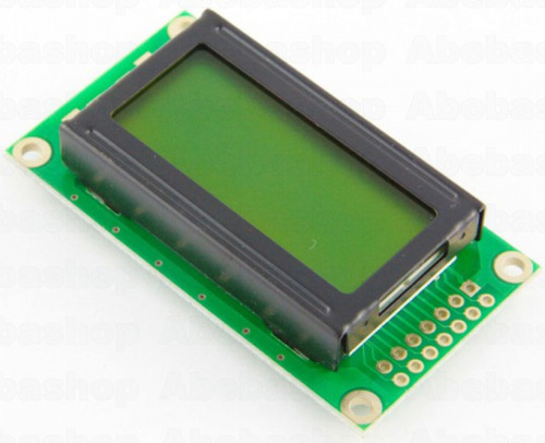 Lcd 8x2 Con Backlight Verde (controlador Hd44780 Ks0066)-p